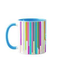 Cool "multicolor stripes" pattern monogram