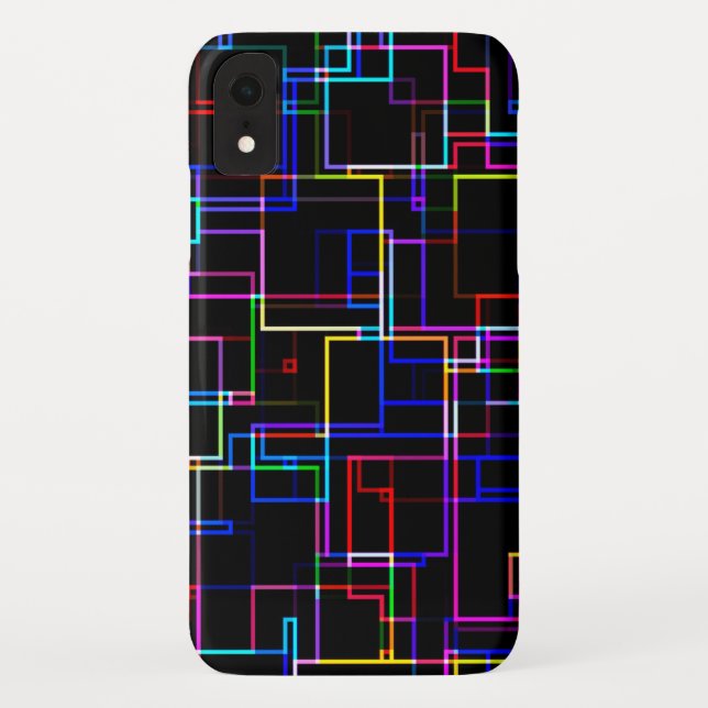 COOL Multicolored Striped Pattern Case-Mate iPhone Case (Back)