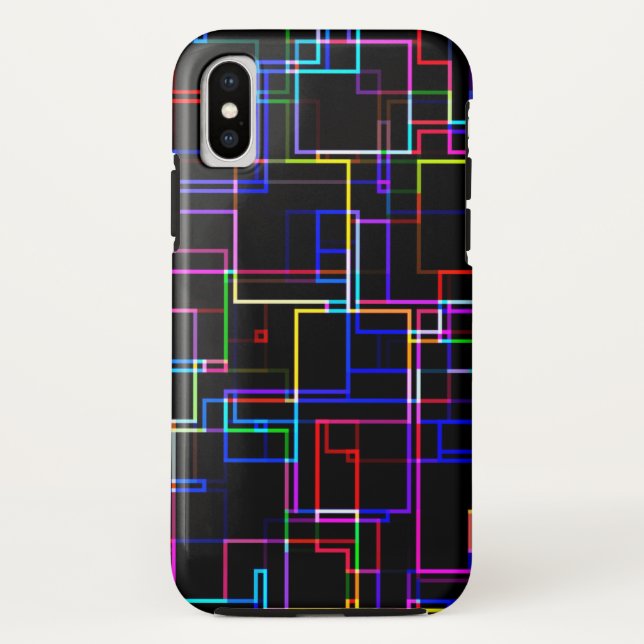 COOL Multicolored Striped Pattern Case-Mate iPhone Case (Back)