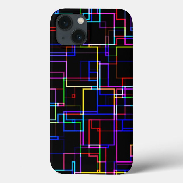 COOL Multicolored Striped Pattern  Case-Mate iPhone Case (Back)