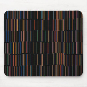 COOL Multicolored Striped Pattern Mouse Mat