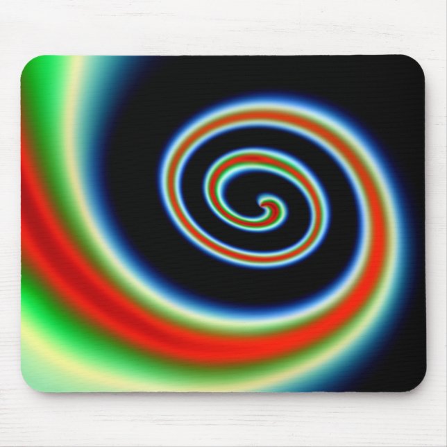 COOL Multicolored Swirl Mouse Mat (Front)