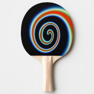 COOL Multicolored Swirl Ping Pong Paddle