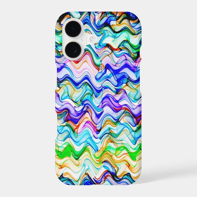 Cool Multicolored Wavy Zig Zag Pattern (Back)