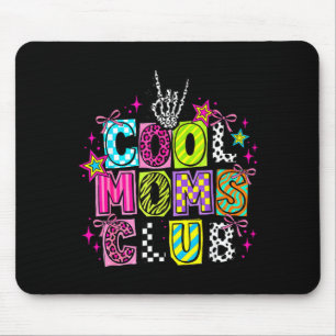 Cool Mum Club Retro Leopard Disco Hand Fun Humour Mouse Mat