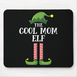 Cool Mum Elf Matching Family Group Christmas Party Mouse Mat