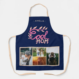 Cool Mum Hand Lettering Mother`s Day 4 Photo Apron