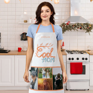 Cool Mum Hand Lettering Mother`s Day 4 Photo Apron