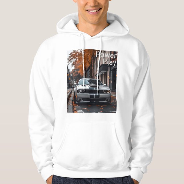 Cool Muscle Car Design Hoodie (Front)