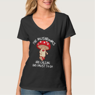 Cool Mushroom  Men Women Funny Mushrooms Are Calli T-Shirt