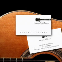 Cool Music Business Card for Guitar Teachers