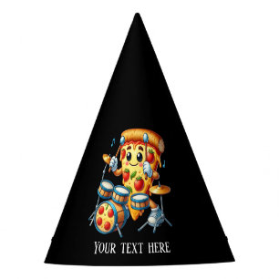 Cool music dance pizza party add text hat