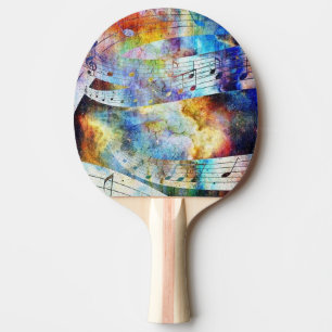 Cool Music Graffiti Ping Pong Paddle