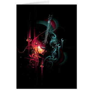 Cool Music Graphic with Guitar
