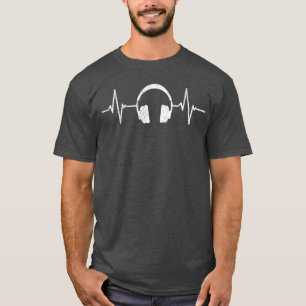 Cool Music Lover Producer DJ Present Heartbeat Hea T-Shirt