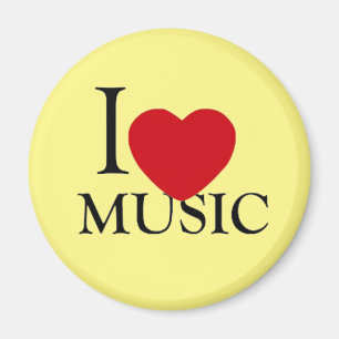 Cool Music Lovers Music Event I love Music Magnet