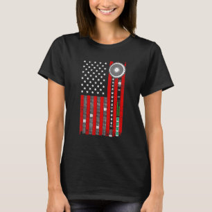 Cool Music Producer For Men Women American Flag Pa T-Shirt