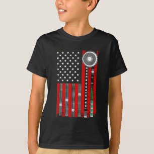 Cool Music Producer For Men Women American Flag Pa T-Shirt