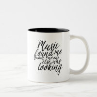Cool Music Quotes Hand Lettering Calligraphy Mug
