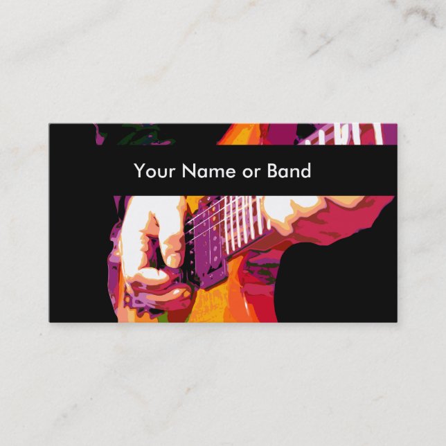 Cool Music Theme Business Card (Front)