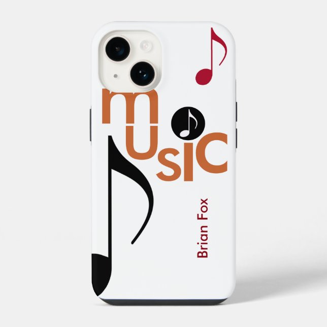 Cool Music-themed iPhone Case (Back)
