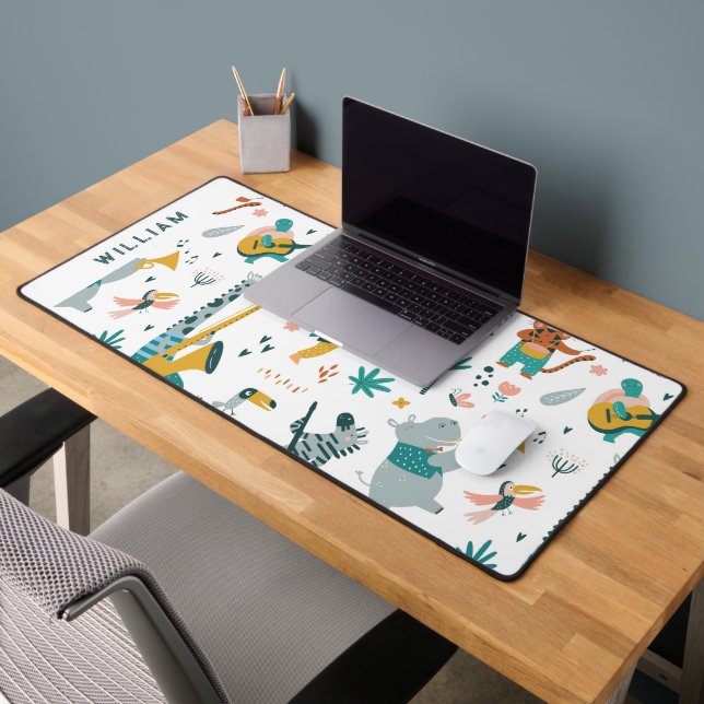 Cool Musical Band Desk Mat (Office 2)