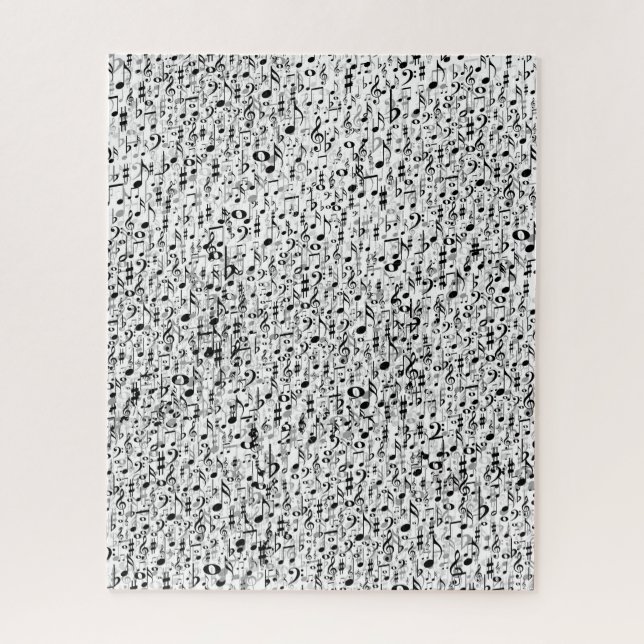 Cool Musical Notes and Symbols Random Pattern Jigsaw Puzzle (Vertical)