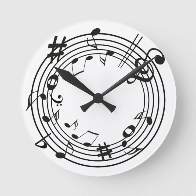 Cool Musical Round Clock (Front)