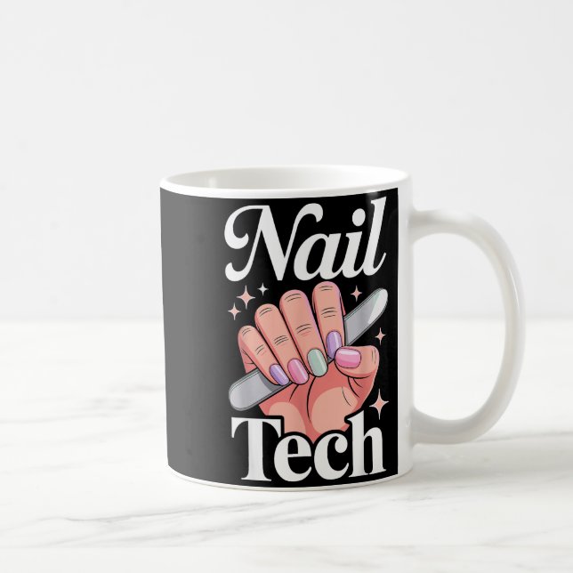 Cool Nail Tech Art For Women Girl Manicurist Nail  Coffee Mug (Right)