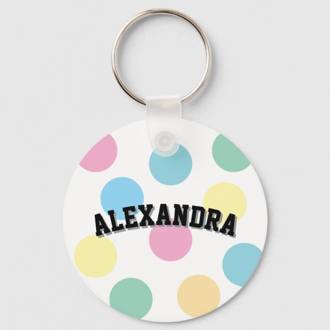 Cool Name Template  Key Ring (Front)
