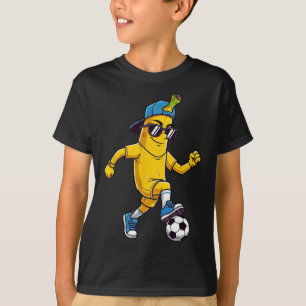 Cool Nana Playing Soccer Footll Player Funny Fruit T-Shirt