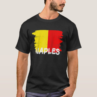Cool Naples Flag Raglan Baseball T-Shirt