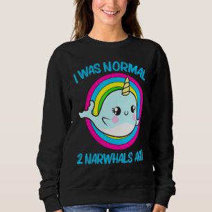Cool Narwhal For Men Women Rainbow Tusk Sea Unicor Sweatshirt