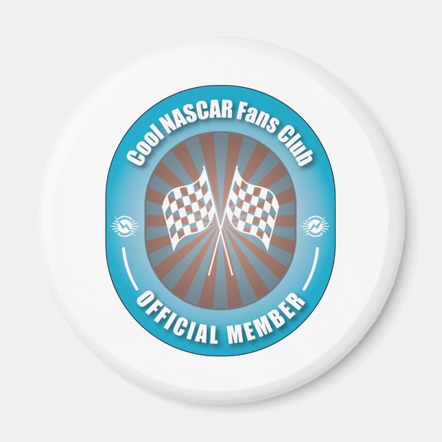 Cool NASCAR Fans Club Magnet (Front)