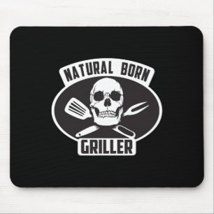 Cool Natural Born Griller Bbq Gift For Grill Maste Mouse Mat
