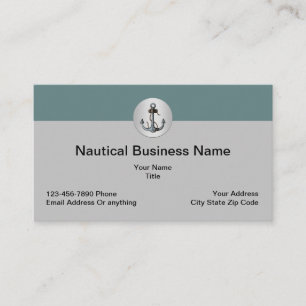 Cool Nautical And Coastal Theme Business Card