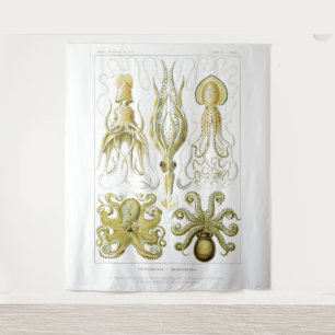 Cool nautical octopus tapestry