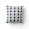 Cool Navy Blue and Grey Argyle Diamond Pattern