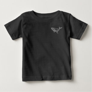 Cool Neon Geometric Whale T-Shirt for Kid