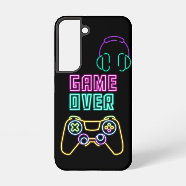 Cool Neon video game  Samsung Galaxy S22 Case (Back)