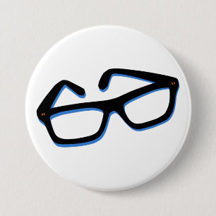 Cool Nerd Glasses 7.5 Cm Round Badge