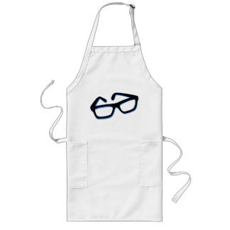 Cool Nerd Glasses Long Apron