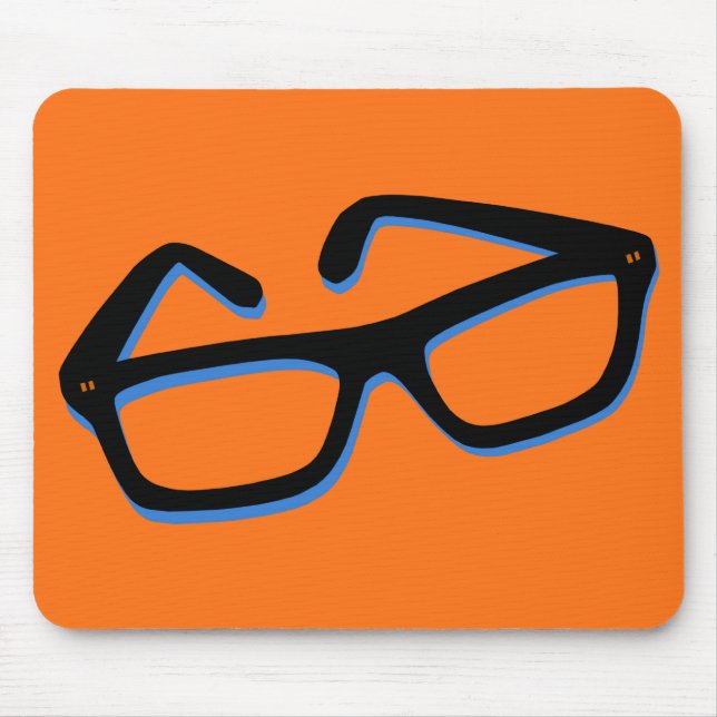 Cool Nerd Glasses Mouse Mat (Front)
