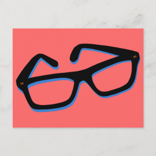 Cool Nerd Glasses Postcard
