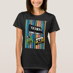 Cool Never Forget T I VHS Cassette Diskette Video T-Shirt