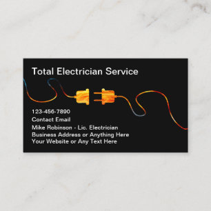 Cool New Electrician Business Cards