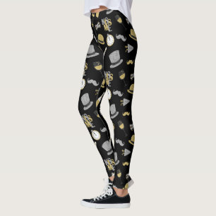 cool New years eve pattern Leggings
