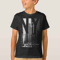 Cool New York City Abstract Skyline, Black &amp; W