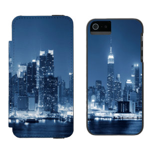 Cool New-York City Cool Panoramic Night Skyline Incipio Watson™ iPhone 5 Wallet Case