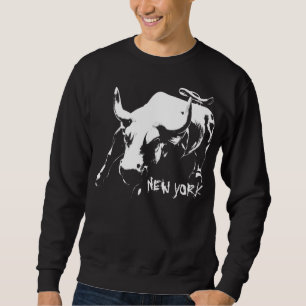 Cool New York Sweatshirt NYC Bull Shirt Souvenir